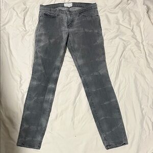 Current/Elliott Women's Gray Distressed Skinny Jeans Size 28
